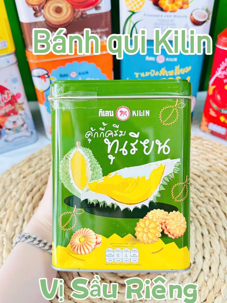Bánh Quy Sầu Riêng Kilin Thái Lan – 400g