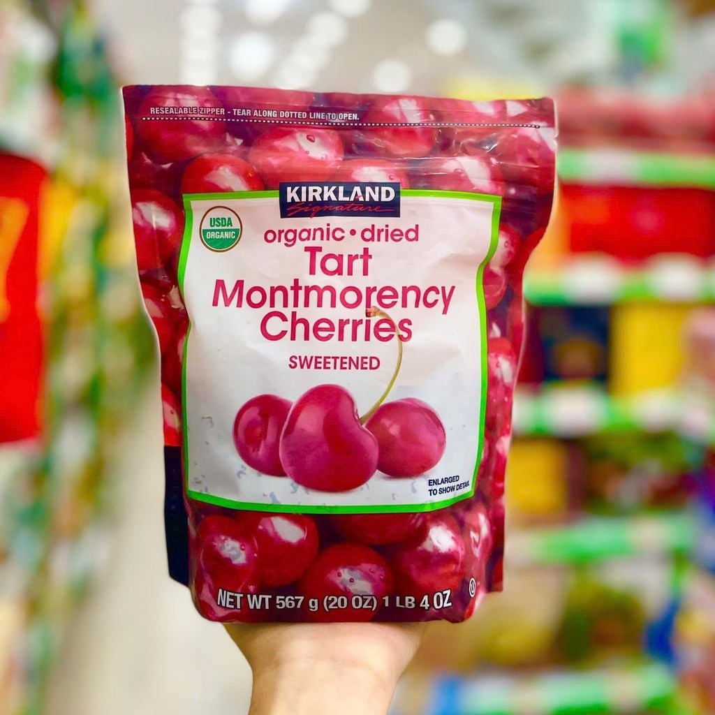 Cherry Sấy Khô Kirkland Mẫu USA Organic - 567g