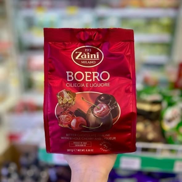 Socola Nhân Cherry Zaini Boero - Gói 187g