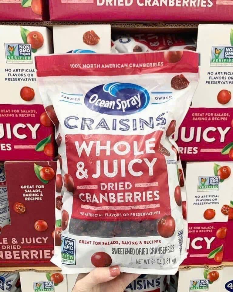Nam Việt Quất Ocean Spray Craisins - Túi 1,81kg