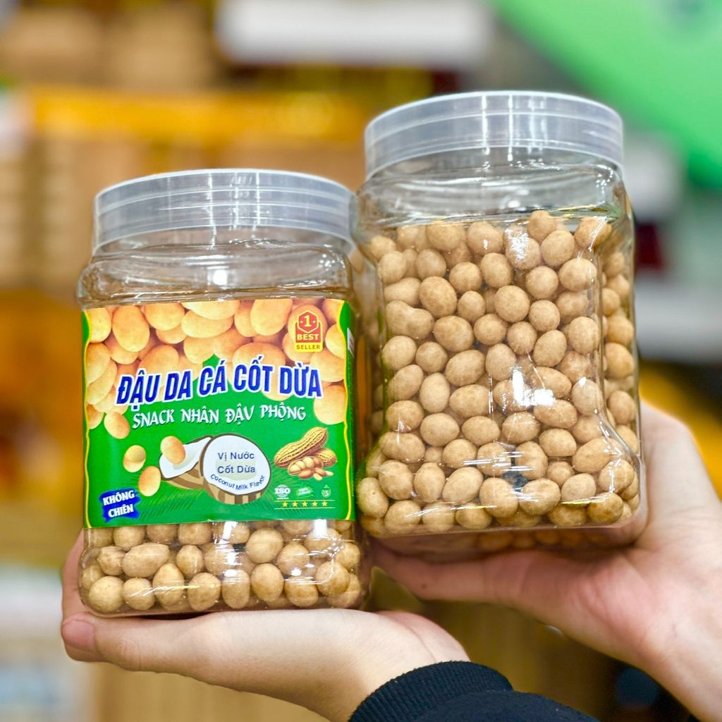 Đậu Phộng Da Cá Cốt Dừa - Hộp 500g