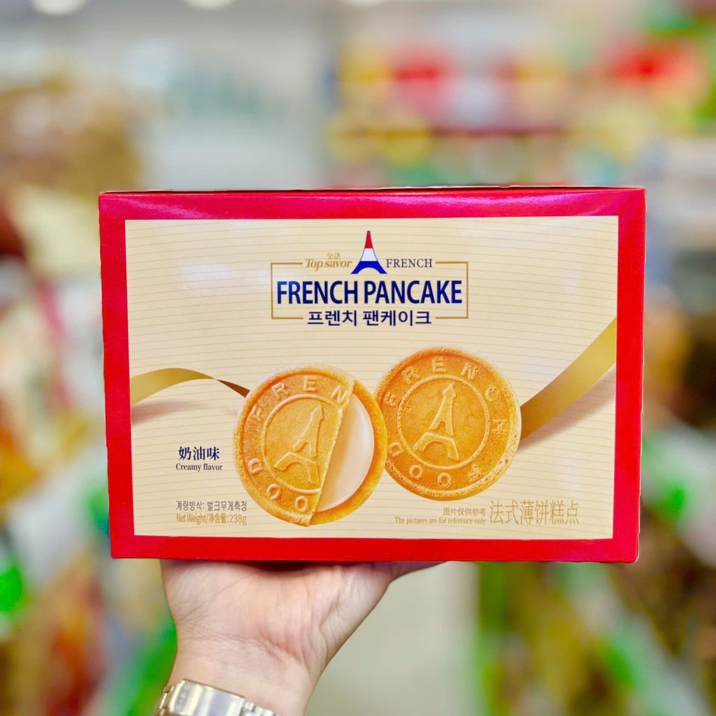 Bánh Quy Bơ Crepe Pháp Topsavor - 238g