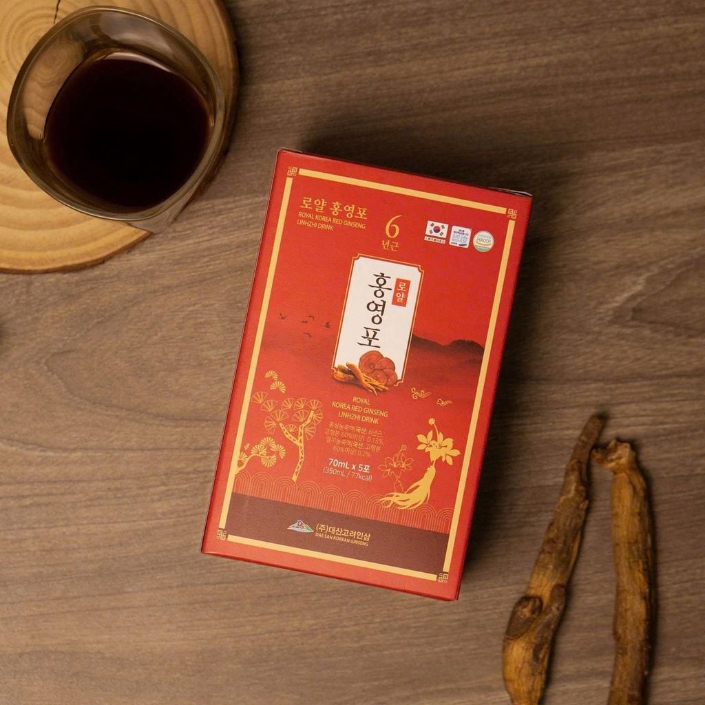 Nước Hồng Sâm Linh Chi Dae San - 70ml x 30 gói