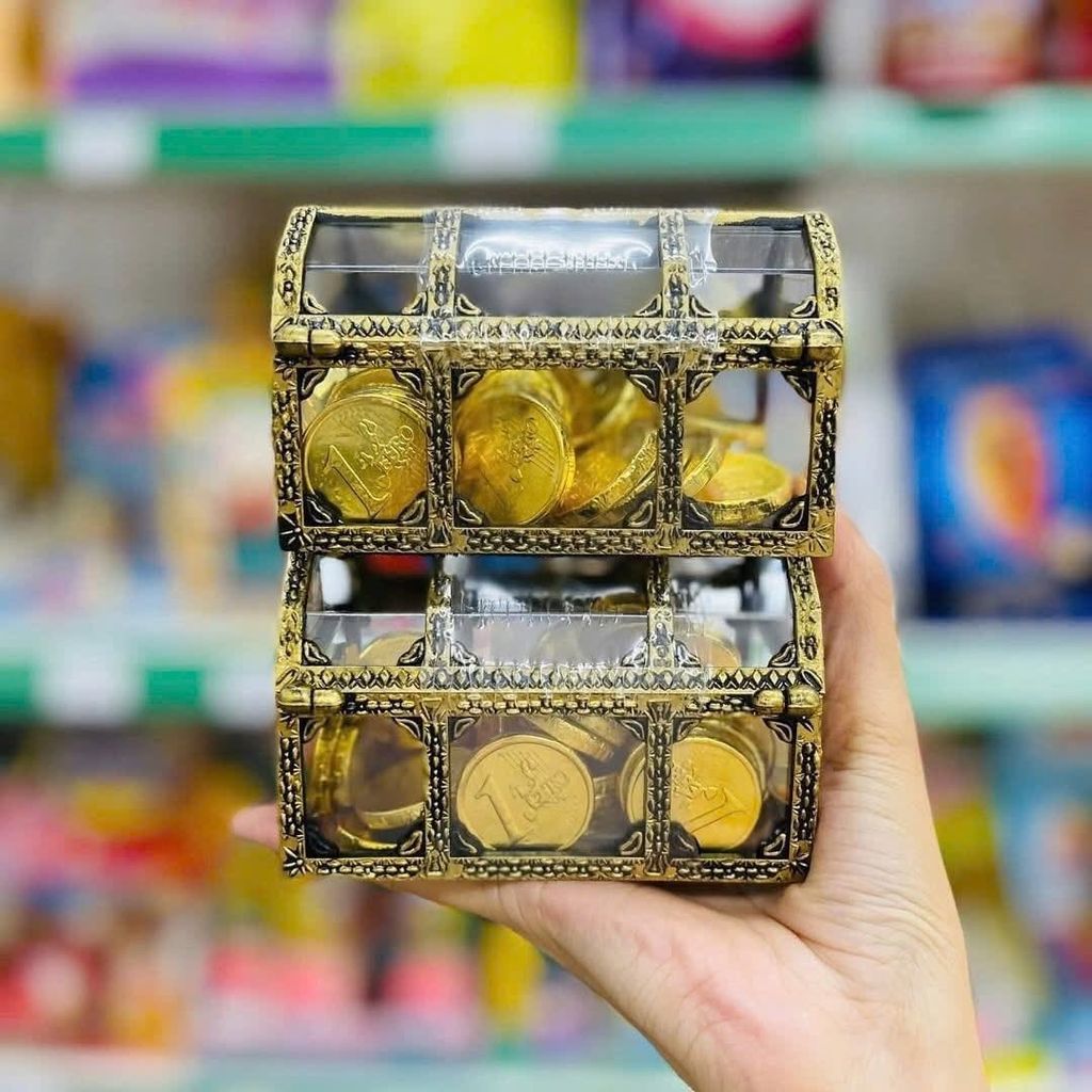 Hộp Socola Rương Đồng Tiền - Hộp 112G