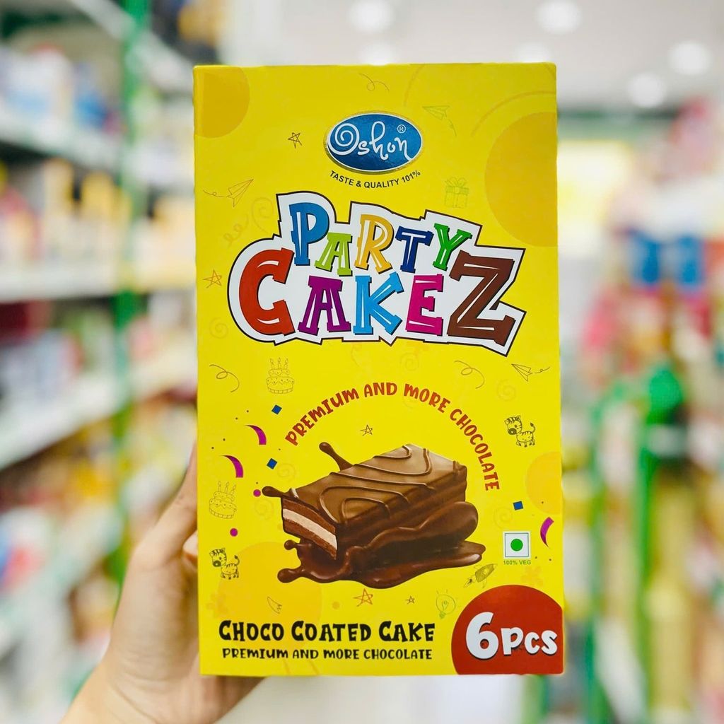 Bánh Phủ Socola Party Cakez Oshon - 6 Cái