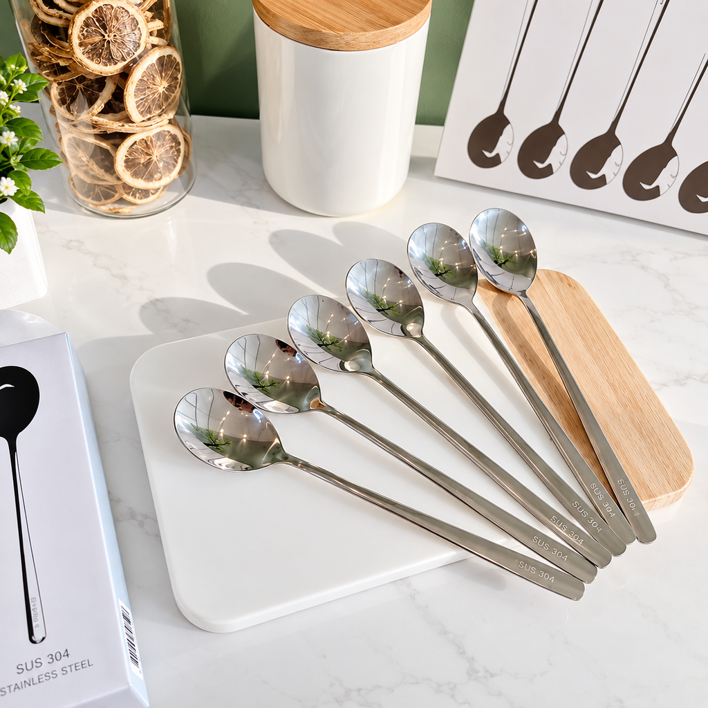 Bộ Muỗng Inox Cao Cấp Nuova 6 Cái