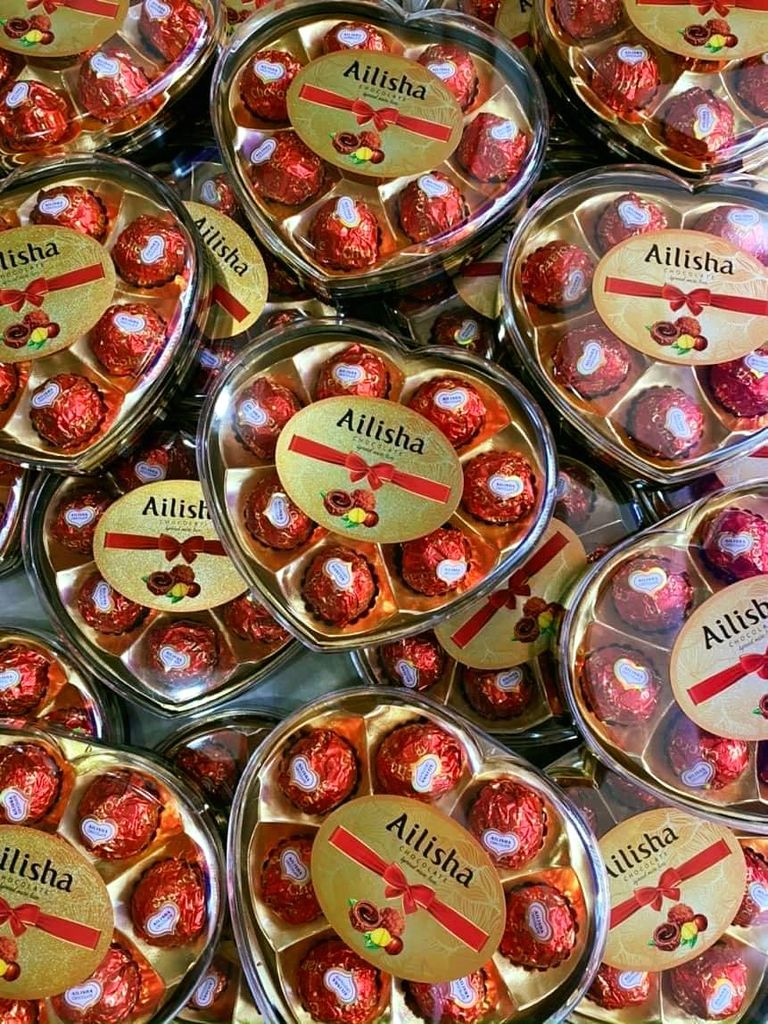 Socola Trái Tim Ailisha – Hộp 88g