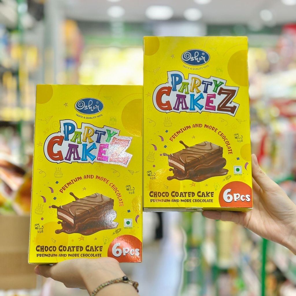 Bánh Phủ Socola Party Cakez Oshon - 6 Cái
