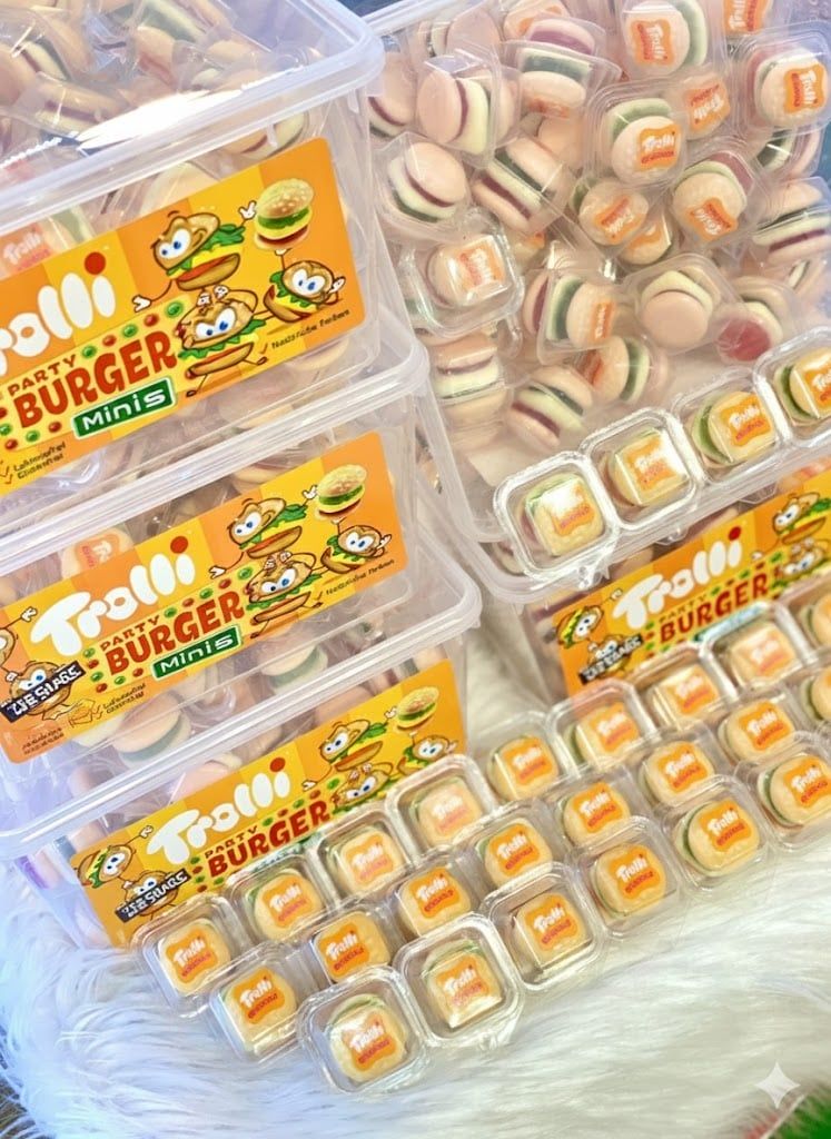 Dẻo Trolli Mini Burger - Hộp 600g