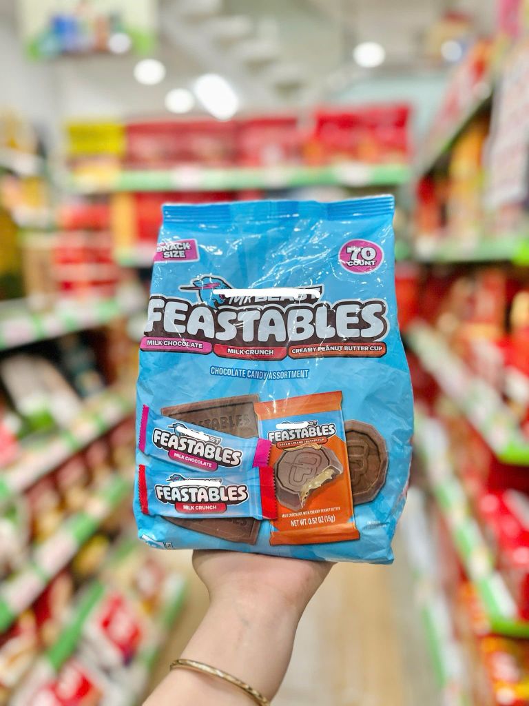 Kẹo Socola MrBeast Feastables 70 Count - 909g
