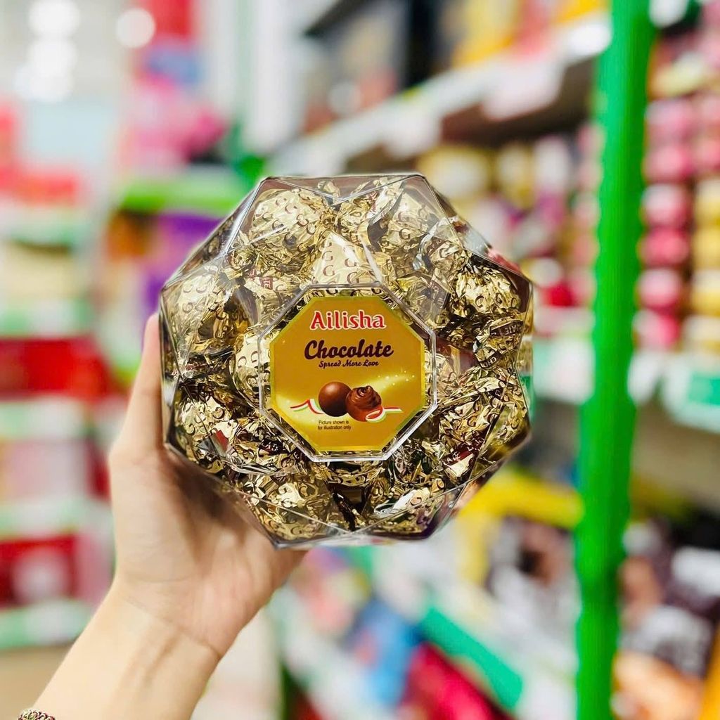 Socola Bát Giác Ailisha – Hộp 12 Viên x 120g