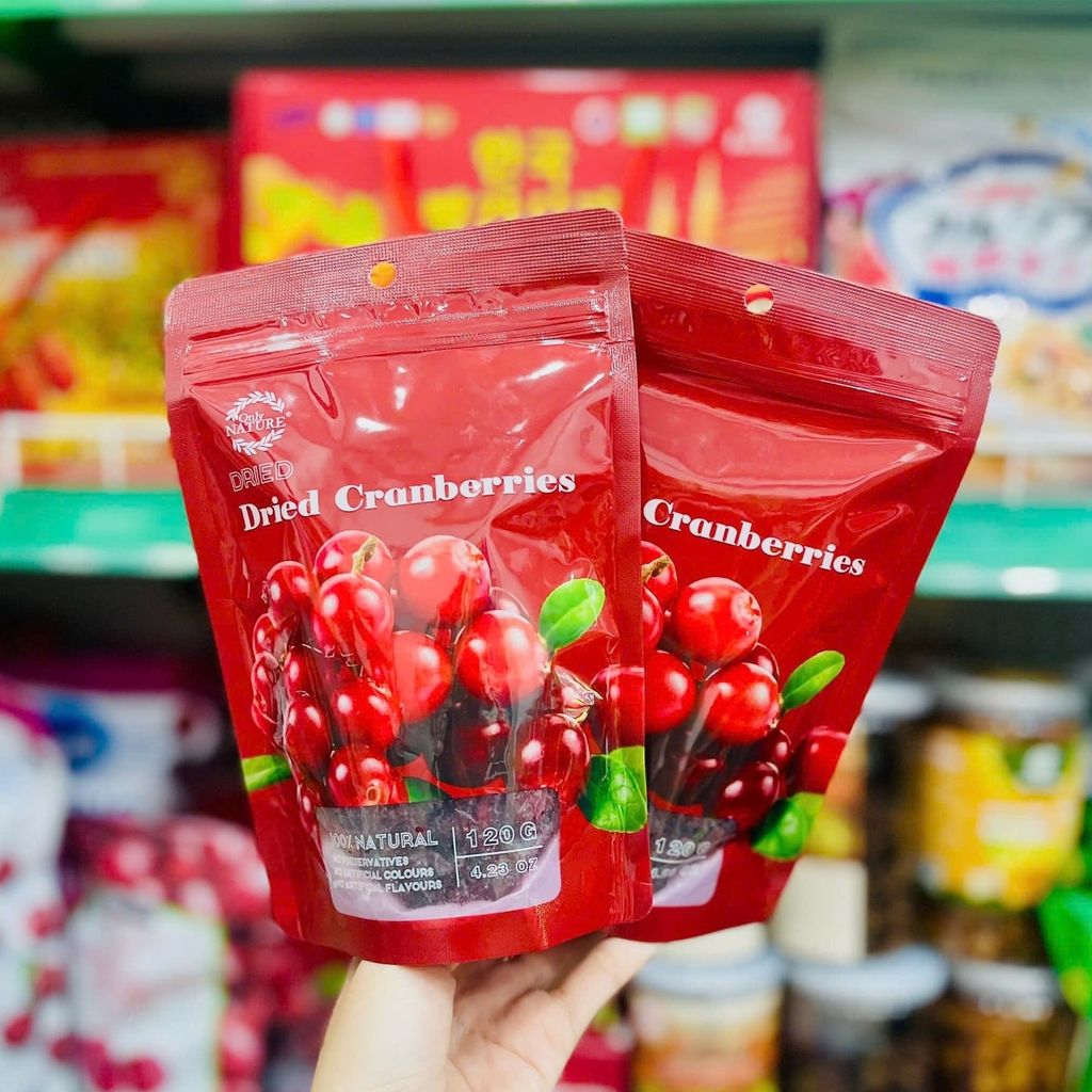 Nam Việt Quất Sấy Khô Dried Cranberries - Gói 120g
