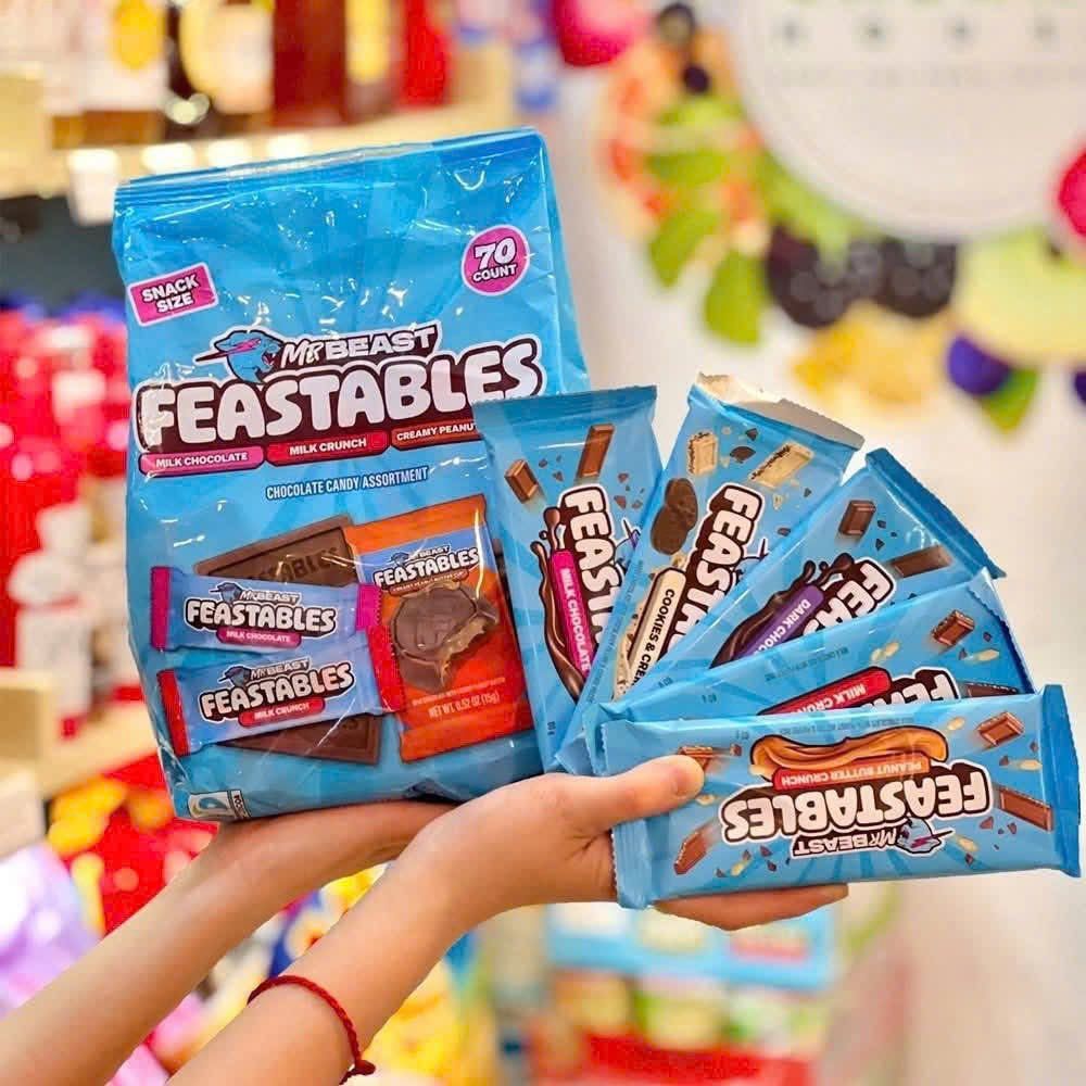 Kẹo Socola MrBeast Feastables 70 Count - 909g