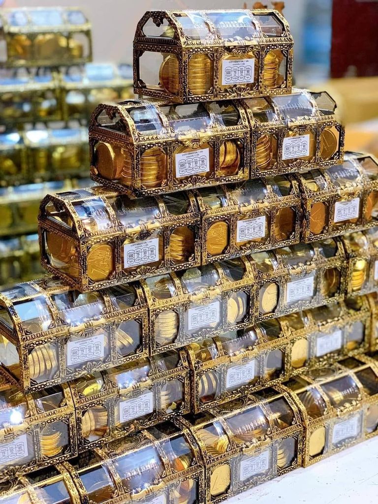 Hộp Socola Rương Đồng Tiền - Hộp 112G