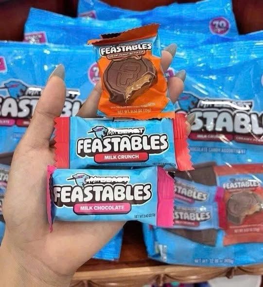 Kẹo Socola MrBeast Feastables 70 Count - 909g