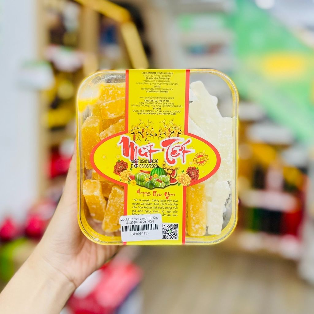 Mứt Mix Khoai Lang + Bí Đao Tết 2026 – Hộp 400g