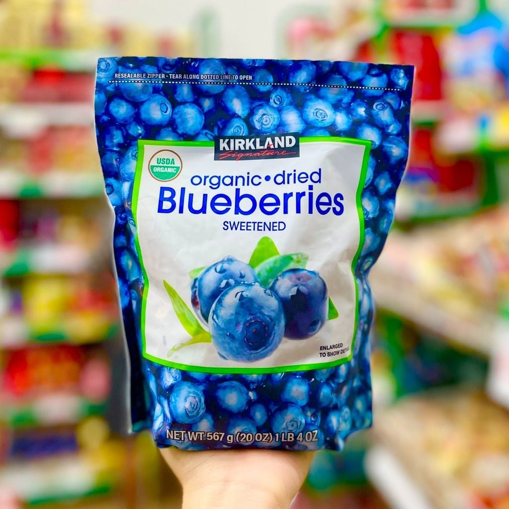 Việt Quất Sấy Khô Organic Kirkland Mỹ - Gói 567g