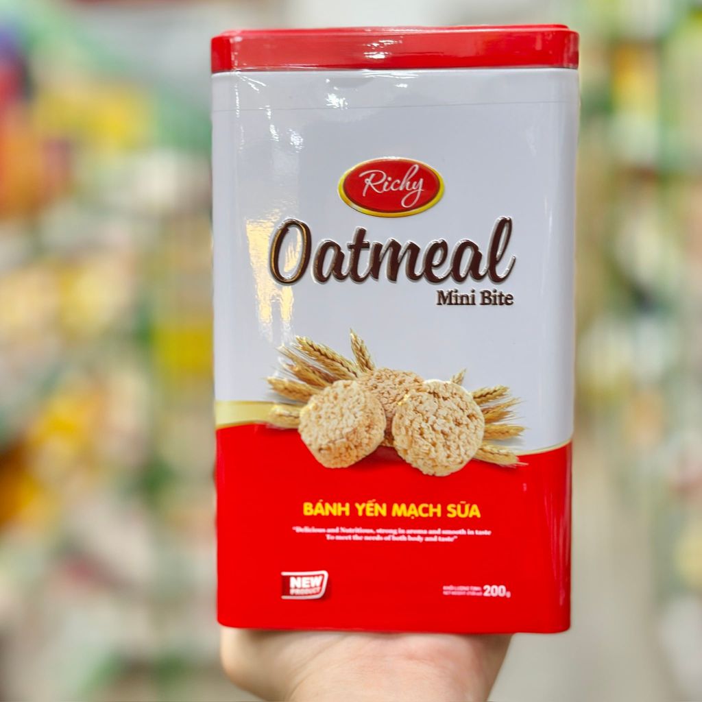 Bánh Yến Mạch Sữa Richy Oatmeal - Hộp 200g