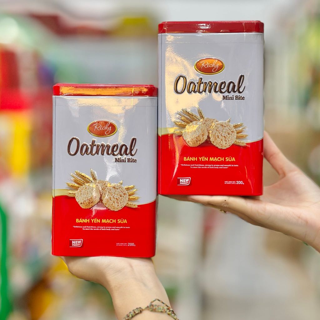 Bánh Yến Mạch Sữa Richy Oatmeal - Hộp 200g