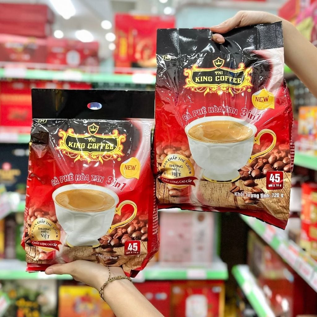 Cà Phê Hòa Tan 3 In 1 King Coffee - 45 Gói x 16g