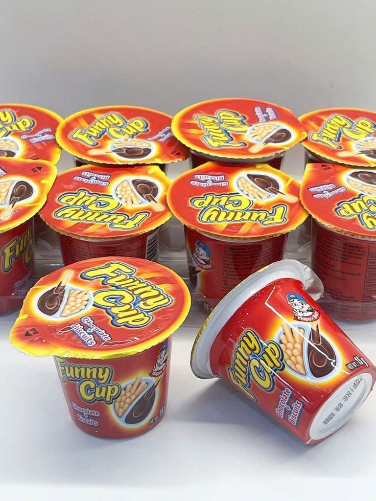 Lốc 10 Hũ Bánh Chấm Socola Funny Cup - 150G