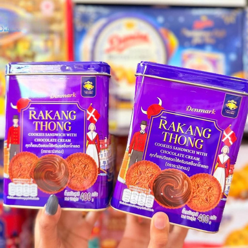 Bánh Quy Giòn Nhân Socola Rakang Thong Thái Lan – 400gr