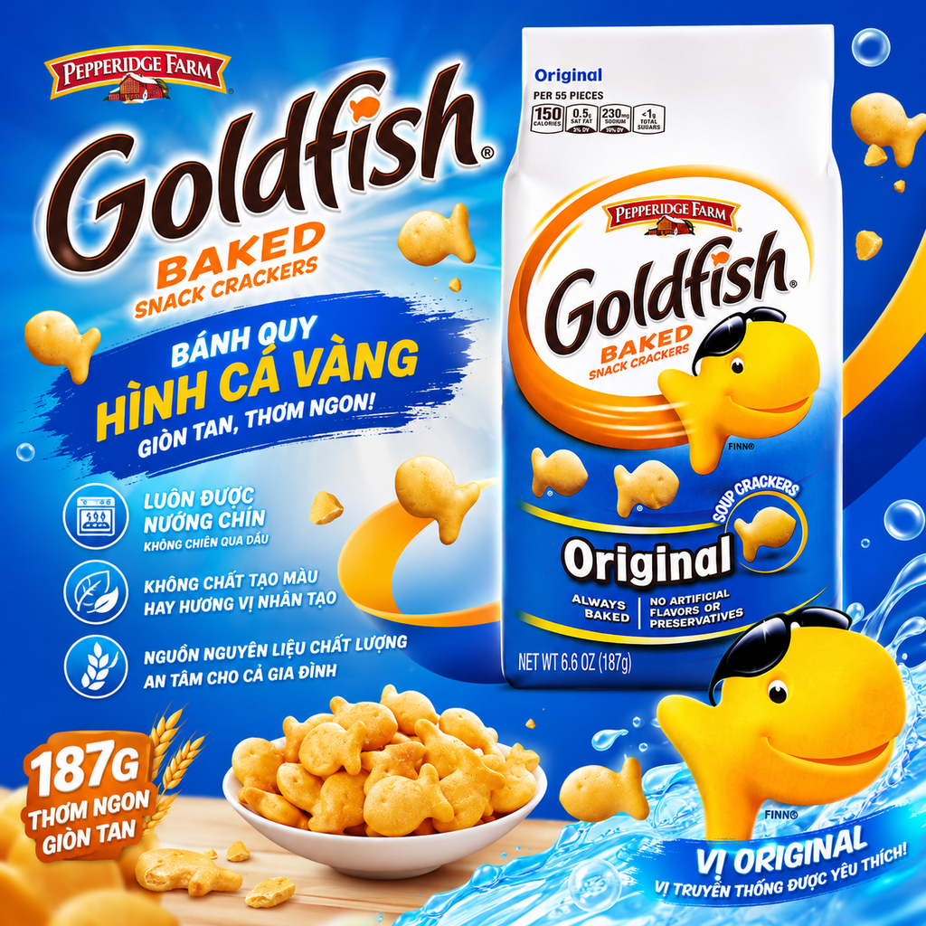 Bánh Quy Goldfish Hiệu Pepperidge Farm - 187g