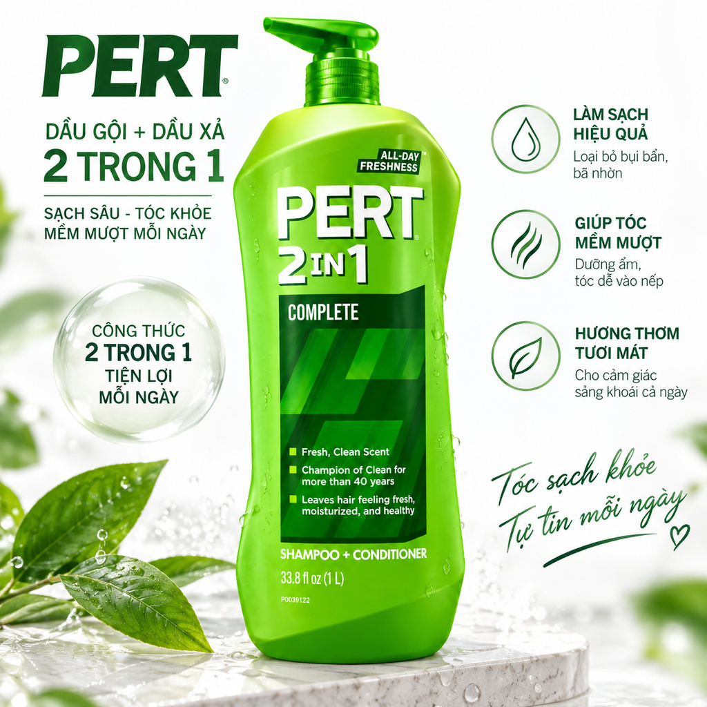 Dầu Gội Pert - 1 Lít
