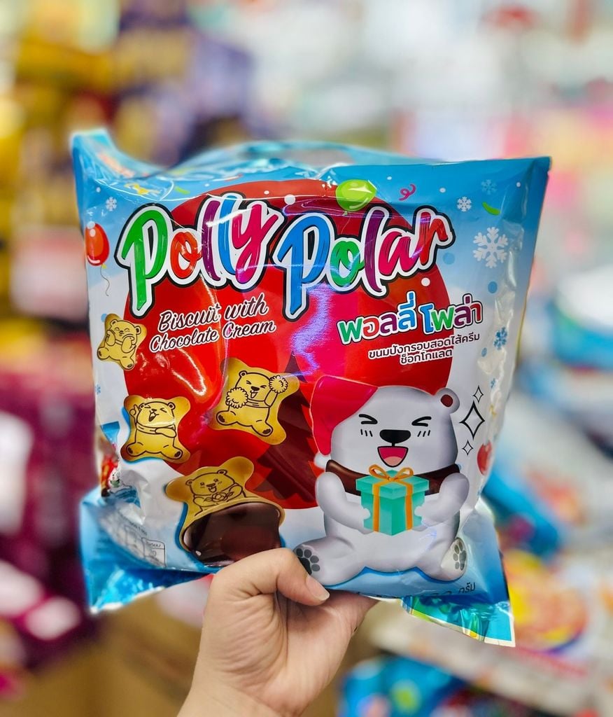 Bánh Gấu Nhân Kem Polly Polar Thái - 120G