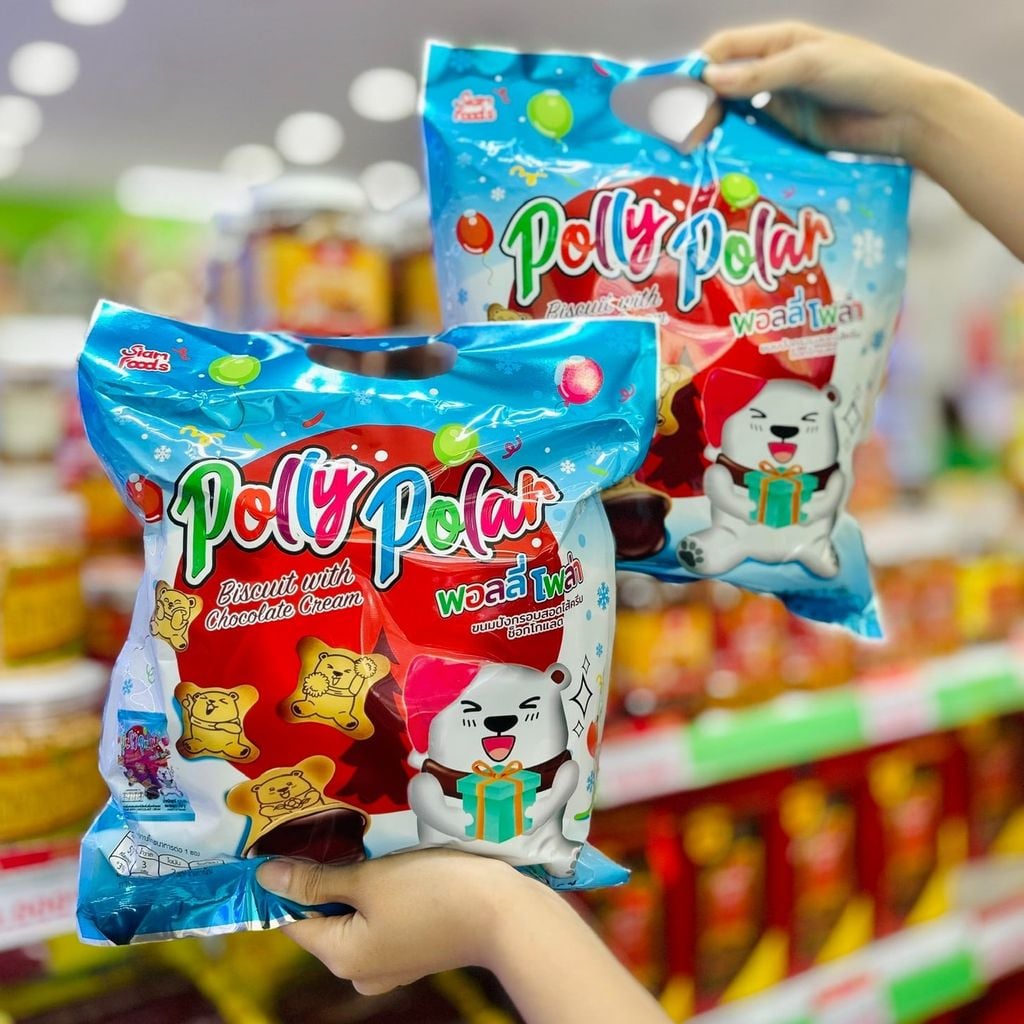 Bánh Gấu Nhân Kem Polly Polar Thái - 120G