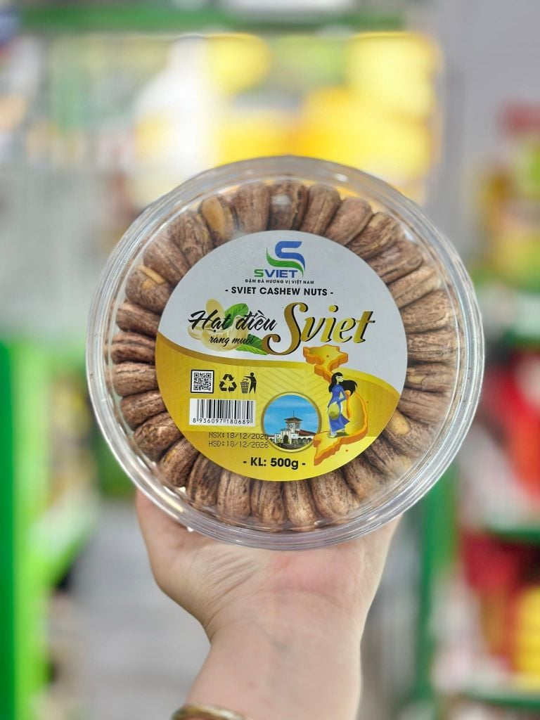 Hạt Điều Rang Muối Sviet - Hộp 500g