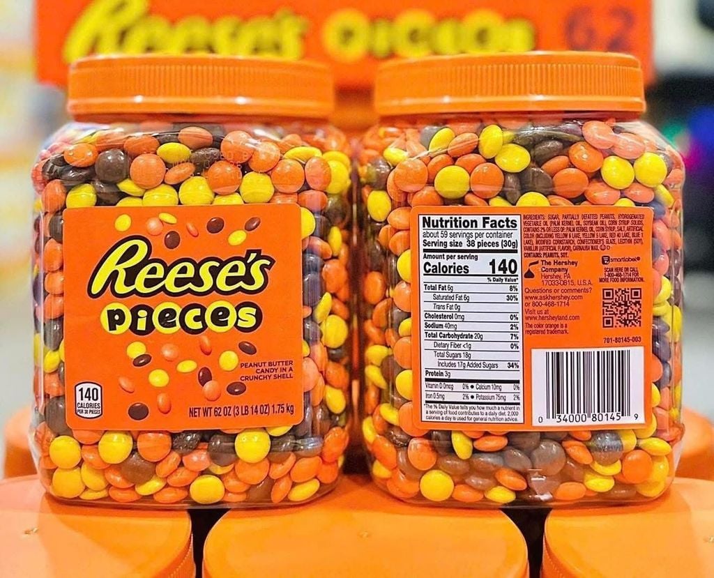 Kẹo Bơ Đậu Phộng Giòn Reese's Mỹ – Hộp 1.75Kg