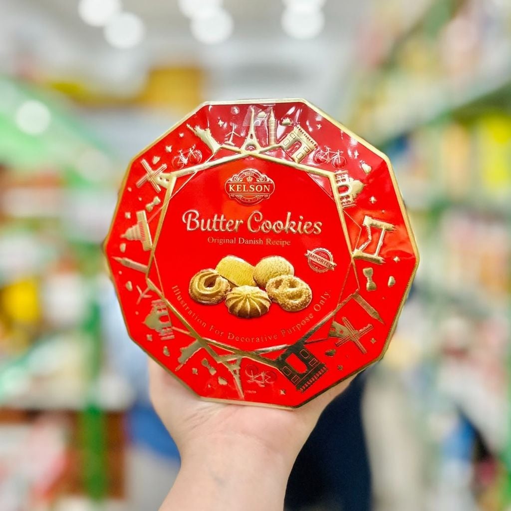 Bánh Quy Bơ Kelson Hộp Thiếc Cao Cấp - Hộp 120g