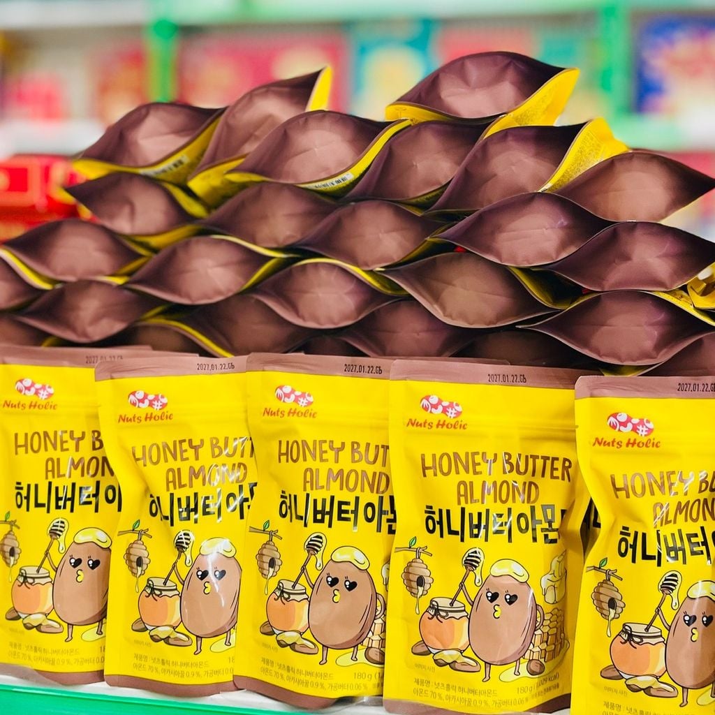 Hạnh Nhân Bơ Tẩm Mật Ong Halal Hàn Quốc - 180G