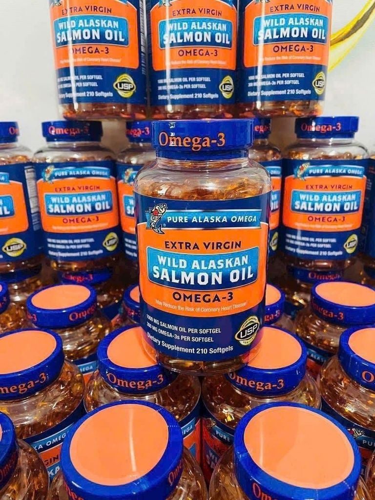 Dầu Cá Hồi O-me-ga-3 Pure Alaska 1000MG – Hộp 210 Viên