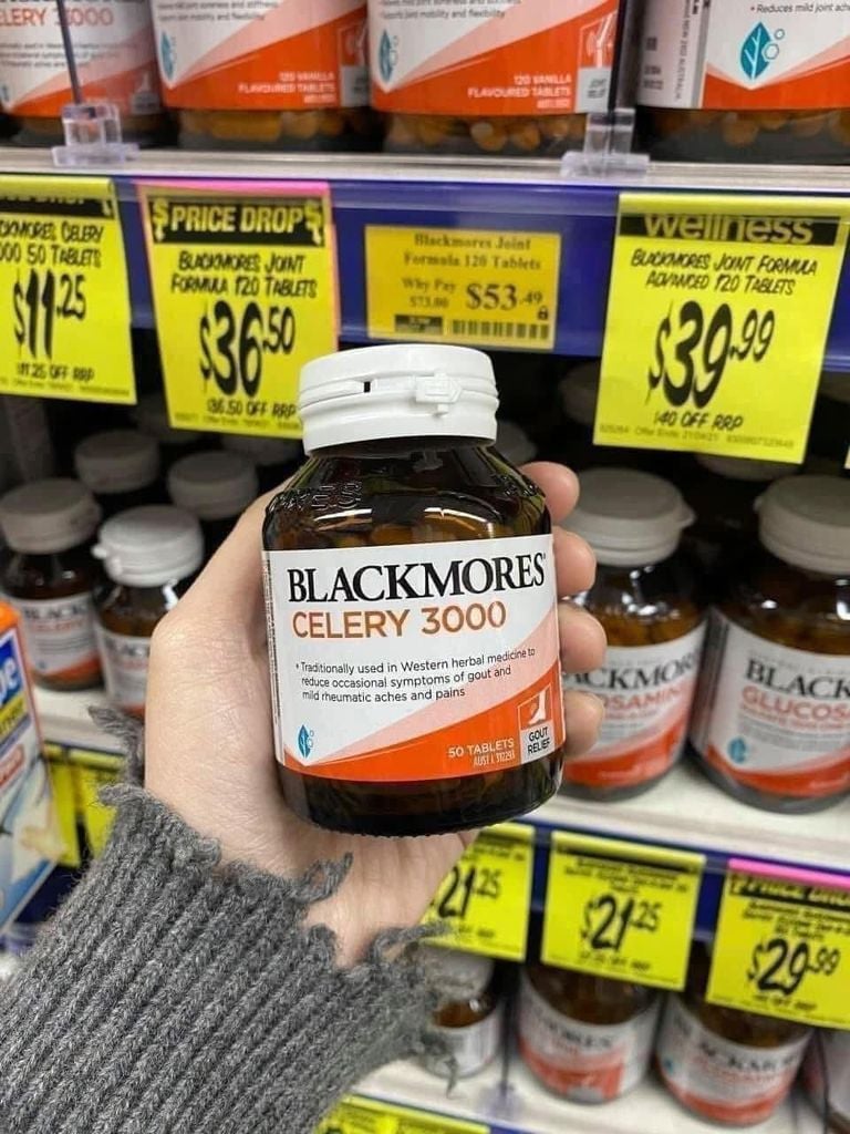 Viên Uống Trị Gout Blackmores Celery 3000 – 50 Viên