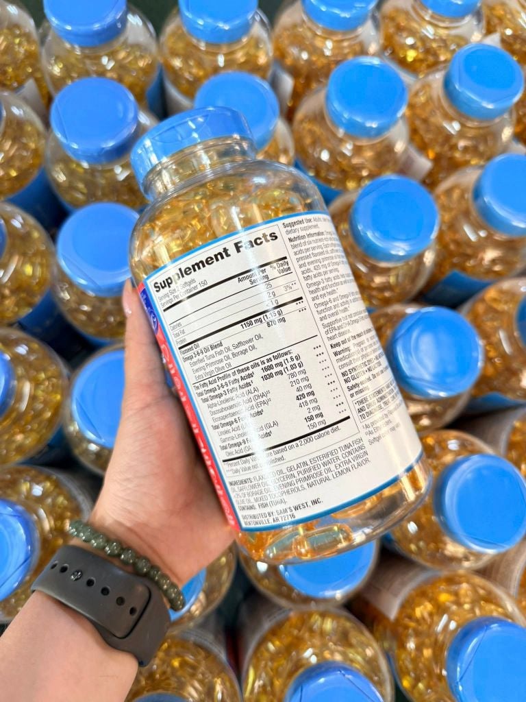 Viên Uống O-me-ga 3-6-9 Member's Mark – 300 Viên