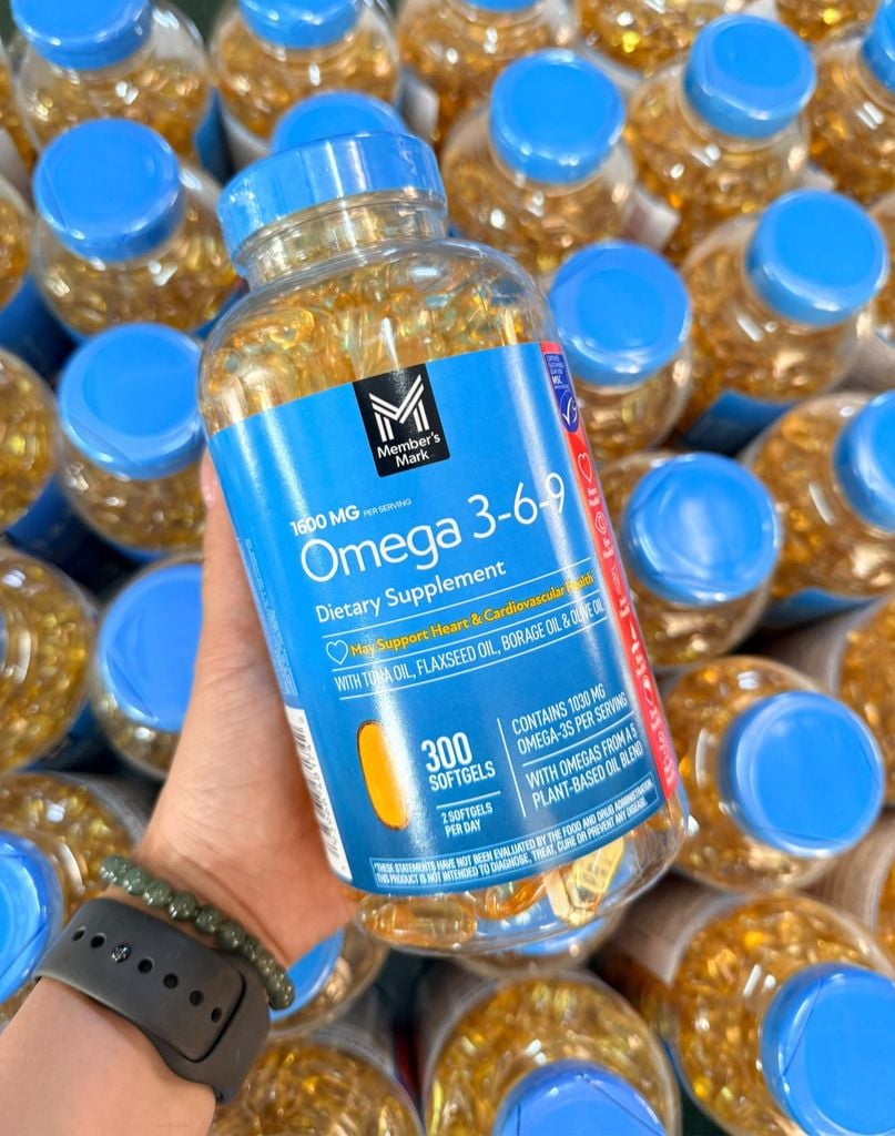 Viên Uống O-me-ga 3-6-9 Member's Mark – 300 Viên