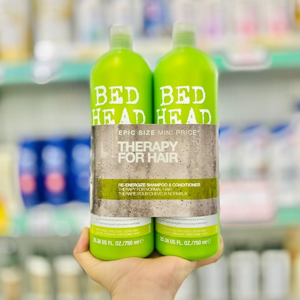 Bộ Dầu Gội - Dầu Xả Tigi Xanh Lá NEON - 750ml x 2 chai