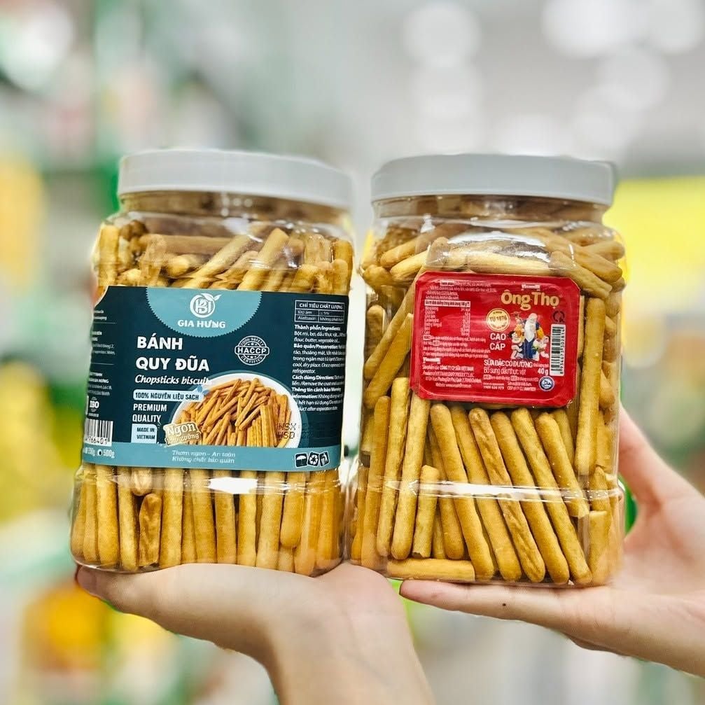 Bánh Quy Đũa Chấm Sữa Gia Hưng - 500g