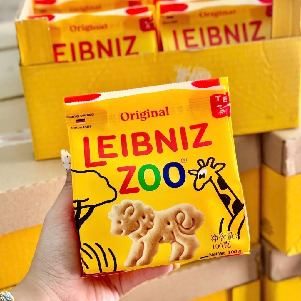 Bánh Quy Bơ Hình Thú Original Leibniz Zoo - Gói 100G