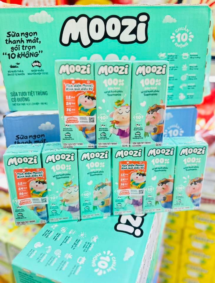 Sữa Bò Tươi Úc Moozi - 180ml