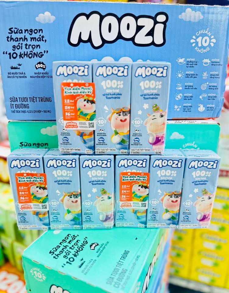 Sữa Bò Tươi Úc Moozi - 180ml