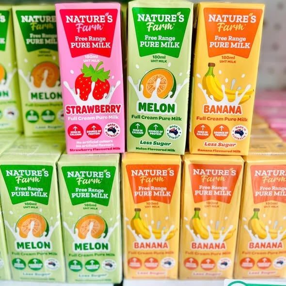 Thùng 24 Hộp Sữa Tươi Úc Nature's Farm - 24 Hộp x 180ml
