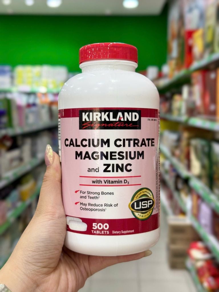 Viên Uống Calcium Citrate Magnesium and Zinc – Hộp 500 Viên