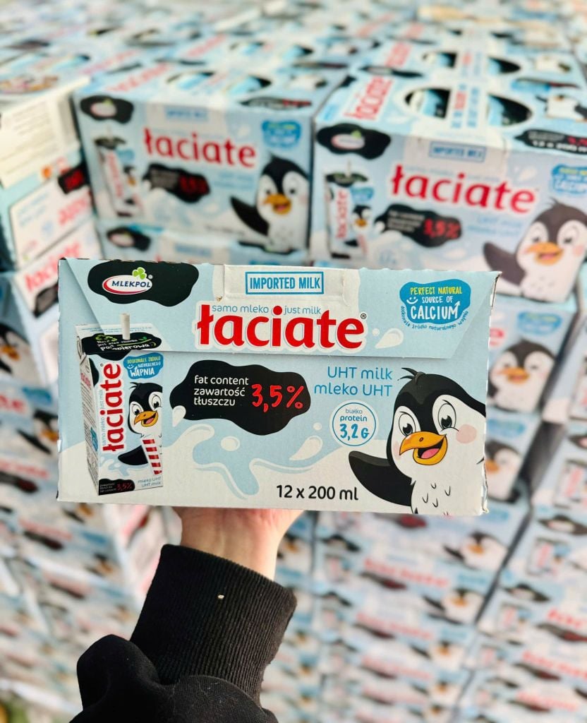 Sữa Ba Lan Mlekpol Łaciate 3.5% Chất Béo 200ml