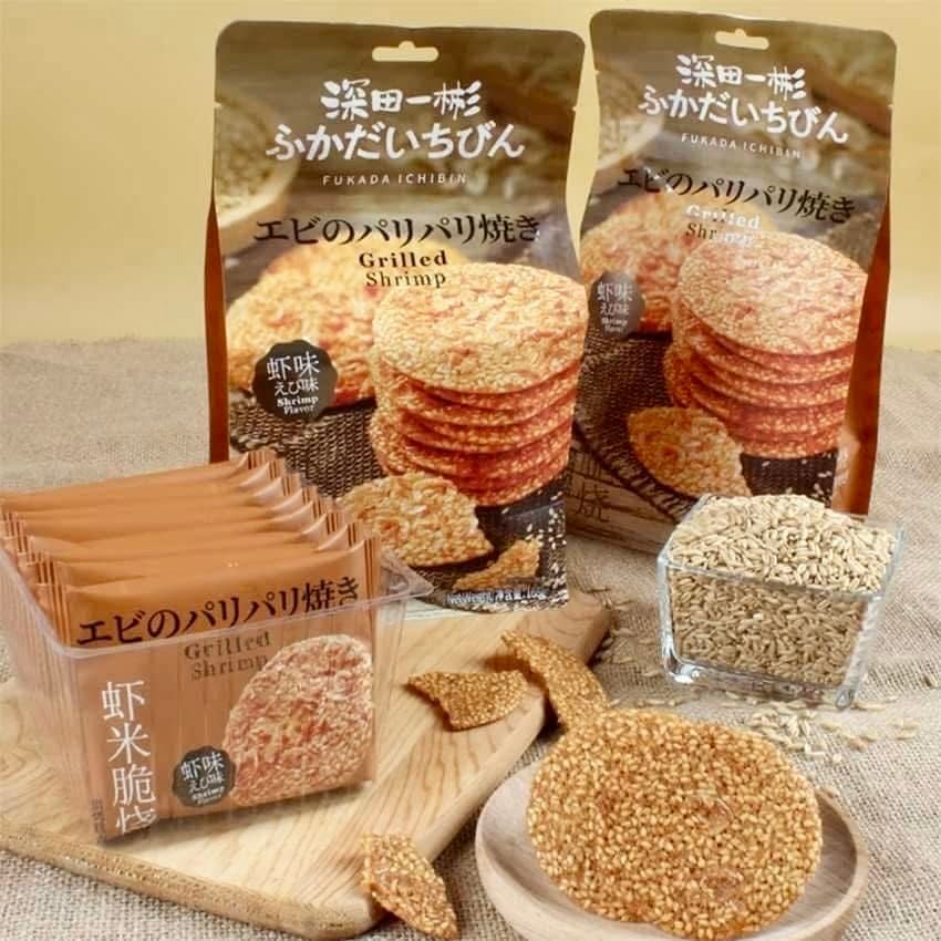 Bánh Quy Fukada Ichibin Tôm Nướng - 168g