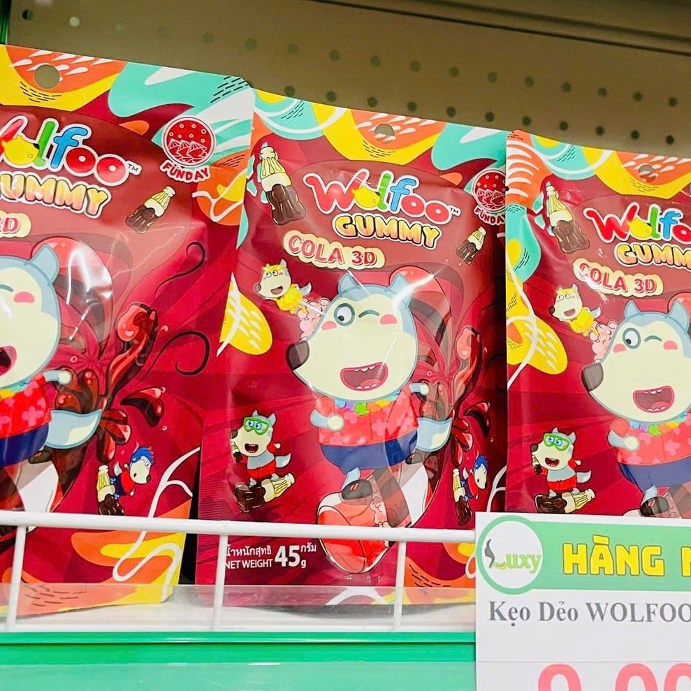 Kẹo Dẻo Wolfoo Vị Cola - 45g