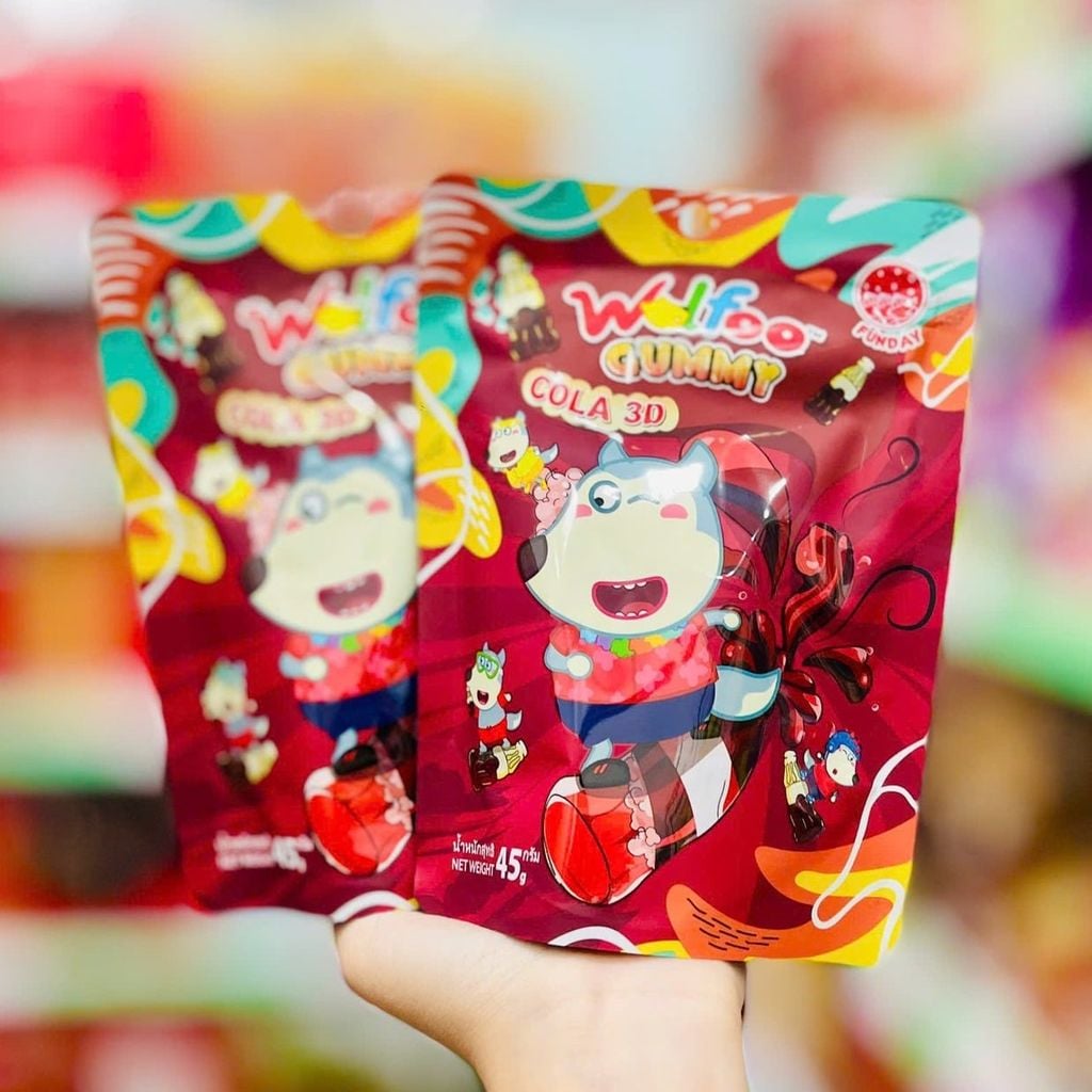 Kẹo Dẻo Wolfoo Vị Cola - 45g
