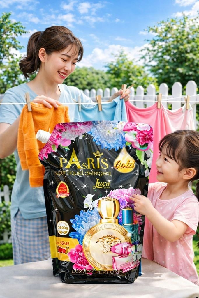 Nước Giặt Paris Túi Lan Cơ - 3,8 Lít